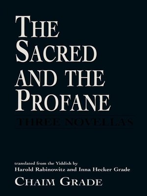 cover image of The Sacred and the Profane